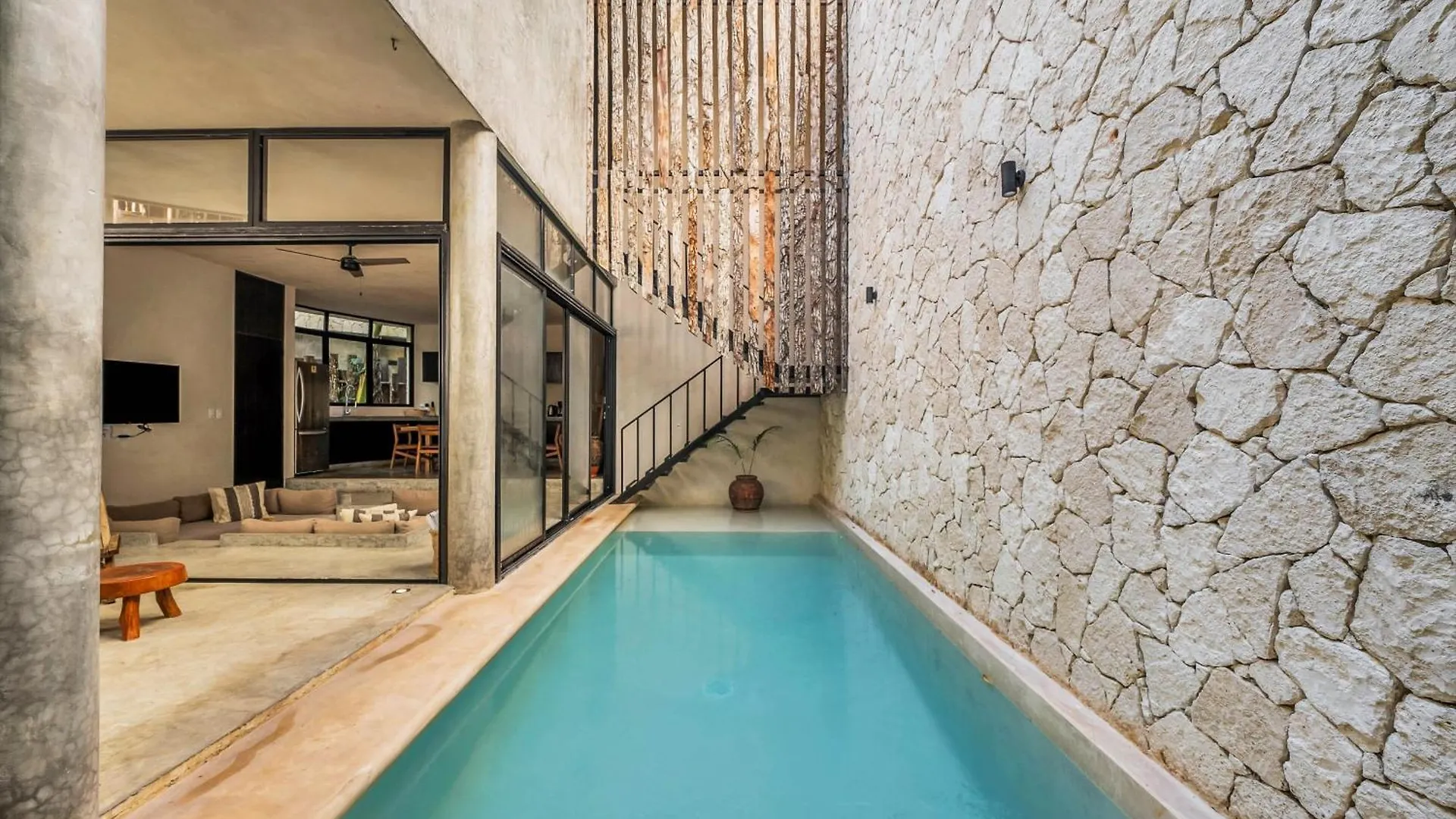 빌라 2 Tropical Bohemian Villas-2 Priv Pool-Bbq 3A-3B 툴룸