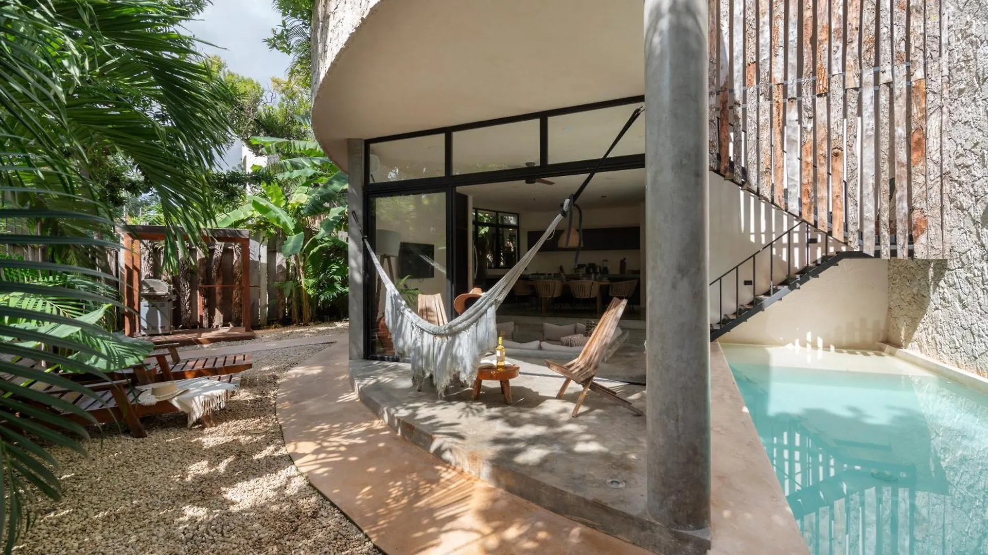빌라 2 Tropical Bohemian Villas-2 Priv Pool-Bbq 3A-3B 툴룸