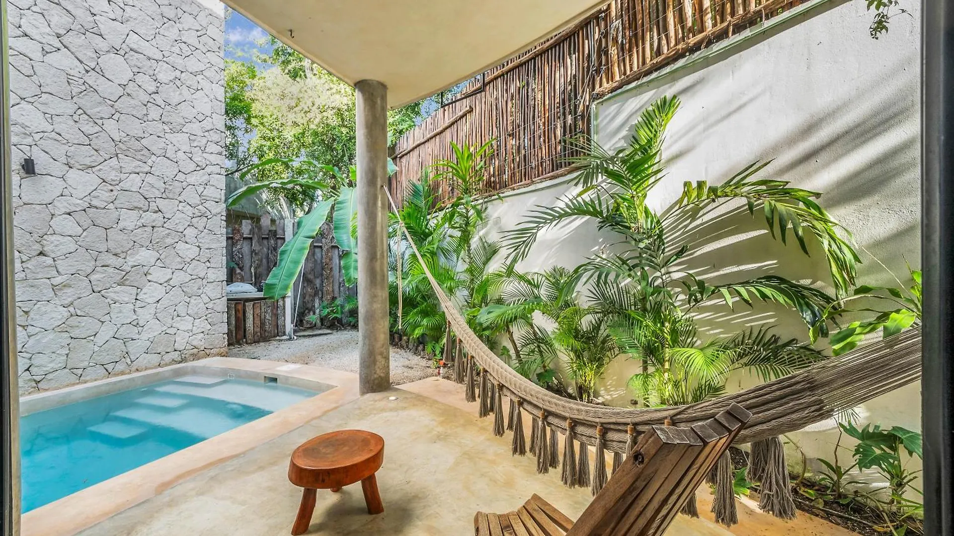 빌라 2 Tropical Bohemian Villas-2 Priv Pool-Bbq 3A-3B 툴룸 멕시코
